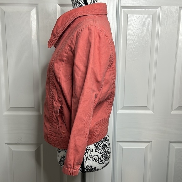 Hurley Light Pink Asymmetrical Jacket S - Picture 2 of 7